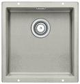 BLANCO SUBLINE 400-U, SILGRANIT, pearl grey, w/o drain remote control, w/o bowl layout, 500 mm min. cabinet size
