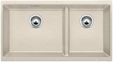 BLANCO SUBLINE 480/320-U, SILGRANIT, sand, w/o drain remote control, Bowl left, 900 mm min. cabinet size