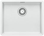 BLANCO SUBLINE 500-F, SILGRANIT, white, with drain remote control, w/o bowl layout, 600 mm min. cabinet size