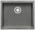 BLANCO SUBLINE 500-U, SILGRANIT until 10-2008, alu metallic, with drain remote control, w/o bowl layout, 600 mm min. cabinet size