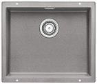 BLANCO SUBLINE 500-U, SILGRANIT, alu metallic, w/o drain remote control, w/o bowl layout, 600 mm min. cabinet size