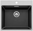 BLANCO SUBLINE 500-IF/A SteelFrame, SILGRANIT, anthracite, w/o drain remote control, w/o bowl layout, 600 mm min. cabinet size