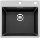 BLANCO SUBLINE 500-IF/A SteelFrame, SILGRANIT, anthracite, with drain remote control, w/o bowl layout, 600 mm min. cabinet size