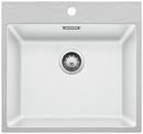 BLANCO SUBLINE 500-IF/A SteelFrame, SILGRANIT, white, w/o drain remote control, w/o bowl layout, 600 mm min. cabinet size
