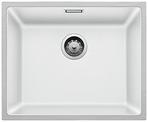 BLANCO SUBLINE 500-IF SteelFrame, SILGRANIT, white, w/o drain remote control, w/o bowl layout, 600 mm min. cabinet size