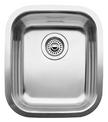 BLANCO SUPREME 345-U, Stainless steel satin polish, w/o drain remote control, w/o bowl layout, 450 mm min. cabinet size
