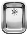 BLANCO SUPREME 360-U, Stainless steel satin polish, w/o drain remote control, w/o bowl layout, 600 mm min. cabinet size