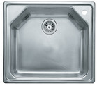 BLANCO TEC (1 bowl), Stainless steel satin polish, w/o drain remote control, w/o bowl layout, 600 mm min. cabinet size