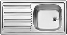 BLANCO TOP EES 8 x 4, Stainless steel natural finish, w/o drain remote control, reversible, 450 mm min. cabinet size
