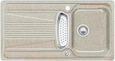 BLANCO VIVA 5 S, SILGRANIT until 10-2014, sand, with drain remote control, with stainless steel colander, reversible, 500 mm min. cabinet size