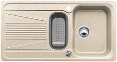 BLANCO VIVA 6 S, SILGRANIT until 10-2014, sand, with drain remote control, with plastic colander, reversible, 600 mm min. cabinet size