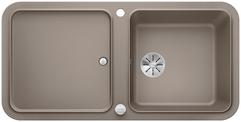 BLANCO YOVA XL 6 S, SILGRANIT, tartufo, with drain remote control, with accessories, reversible, 600 mm min. cabinet size