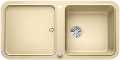BLANCO YOVA XL 6 S, SILGRANIT, champagne, with drain remote control, with accessories, reversible, 600 mm min. cabinet size