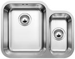 BLANCO YPSILON 550-U, Stainless steel brushed finish, with drain remote control, Bowl left, 600 mm min. cabinet size