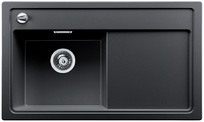 BLANCO ZENAR 45 S, SILGRANIT until 10-2014, anthracite, with drain remote control, with accessories, Bowl left, 450 mm min. cabinet size