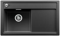 BLANCO ZENAR 45 S-F, SILGRANIT, anthracite, with drain remote control, w/o accessories, Bowl left, 450 mm min. cabinet size