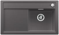 BLANCO ZENAR 45 S-F, SILGRANIT, rock grey, with drain remote control, w/o accessories, Bowl right, 450 mm min. cabinet size