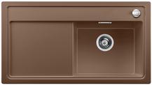 BLANCO ZENAR 5 S, SILGRANIT, nutmeg, with drain remote control, w/o accessories, Bowl right, 500 mm min. cabinet size
