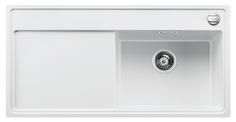 BLANCO ZENAR XL 6 S-F, SILGRANIT until 10-2014, white, with drain remote control, with accessories, Bowl right, 600 mm min. cabinet size