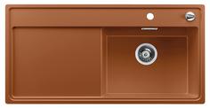 BLANCO ZENAR XL 6 S-F, SILGRANIT, cognac, with drain remote control, w/o accessories, Bowl right, 600 mm min. cabinet size