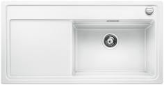 BLANCO ZENAR XL 6 S-F SteamerPlus, SILGRANIT, white, incl. cutting board glass, Bowl right, 600 mm min. cabinet size