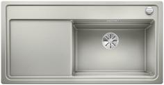 BLANCO ZENAR XL 6 S SteamerPlus, SILGRANIT, pearl grey, incl. cutting board glass, Bowl right, 600 mm min. cabinet size