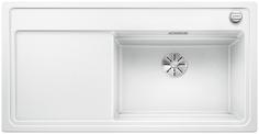 BLANCO ZENAR XL 6 S SteamerPlus, SILGRANIT, white, incl. cutting board glass, Bowl right, 600 mm min. cabinet size