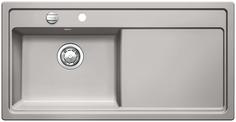 BLANCO ZENAR XL 6 S, Ceramic PuraPlus, alu grey, with drain remote control, Bowl left, 600 mm min. cabinet size