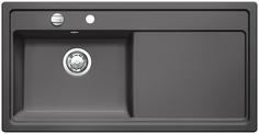 BLANCO ZENAR XL 6 S, Ceramic PuraPlus, basalt, with drain remote control, Bowl left, 600 mm min. cabinet size