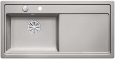 BLANCO ZENAR XL 6 S, Ceramic PuraPlus, alu grey, with drain remote control, Bowl left, 600 mm min. cabinet size