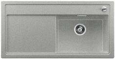 BLANCO ZENAR XL 6 S, SILGRANIT until 10-2014, greystone, with drain remote control, with accessories, Bowl right, 600 mm min. cabinet size