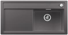 BLANCO ZENAR XL 6 S-F, SILGRANIT, rock grey, with drain remote control, w/o accessories, Bowl right, 600 mm min. cabinet size
