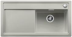 BLANCO ZENAR XL 6 S, SILGRANIT, pearl grey, with drain remote control, w/o accessories, Bowl right, 600 mm min. cabinet size
