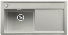 BLANCO ZENAR XL 6 S, SILGRANIT, pearl grey, with drain remote control, w/o accessories, Bowl left, 600 mm min. cabinet size
