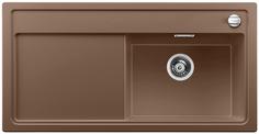 BLANCO ZENAR XL 6 S, SILGRANIT, nutmeg, with drain remote control, w/o accessories, Bowl right, 600 mm min. cabinet size