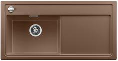 BLANCO ZENAR XL 6 S, SILGRANIT, nutmeg, with drain remote control, w/o accessories, Bowl left, 600 mm min. cabinet size