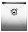 BLANCO ZEROX 340-FB, Stainless steel satin polish, w/o drain remote control, w/o bowl layout, 400 mm min. cabinet size