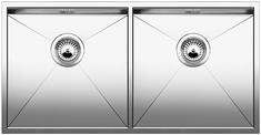 BLANCO ZEROX 400/400-F, Stainless steel satin polish, with drain remote control, w/o bowl layout, 900 mm min. cabinet size