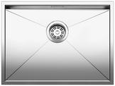 BLANCO ZEROX 550-U, Stainless steel satin polish, w/o drain remote control, w/o bowl layout, 600 mm min. cabinet size