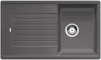 BLANCO ZIA 45 SL, SILGRANIT, rock grey, w/o drain remote control, reversible, 450 mm min. cabinet size