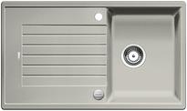 BLANCO ZIA 45 SL, SILGRANIT, pearl grey, with drain remote control, reversible, 450 mm min. cabinet size