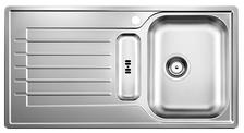 BLANCO ZIA 5 S, Stainless steel brushed finish, w/o drain remote control, reversible, 500 mm min. cabinet size