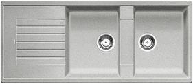 BLANCO ZIA 8 S, SILGRANIT, greystone, w/o drain remote control, reversible, 800 mm min. cabinet size