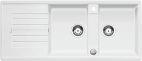 BLANCO ZIA 8 S, SILGRANIT, white, with drain remote control, reversible, 800 mm min. cabinet size