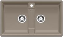 BLANCO ZIA 9, SILGRANIT, tartufo, w/o drain remote control, w/o bowl layout, 900 mm min. cabinet size