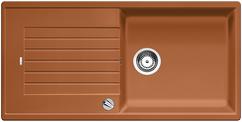 BLANCO ZIA XL 6 S, SILGRANIT, cognac, with drain remote control, reversible, 600 mm min. cabinet size