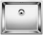 BLANCO A-STYLE 500-IF, Stainless steel brushed finish, w/o drain remote control, w/o accessories, w/o bowl layout, 600 mm min. cabinet size