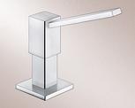 BLANCO QUADRIS Soap dispenser, Stainless steel solid, stainless steel satin polish
