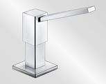 BLANCO QUADRIS Soap dispenser contains: 500 ml, brass galvanic, chrome