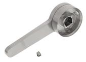Lever PANERA-S stainless steel brushed finish complete